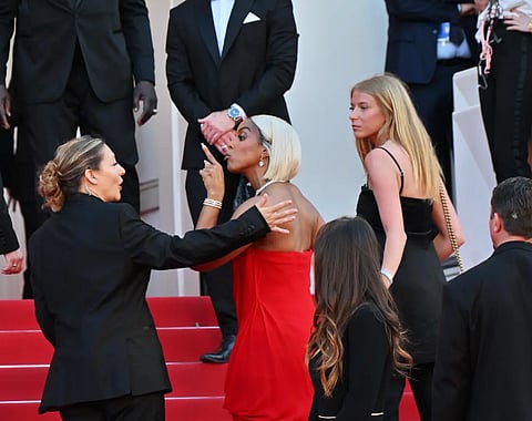 Kelly Rowland Security Clash At Cannes